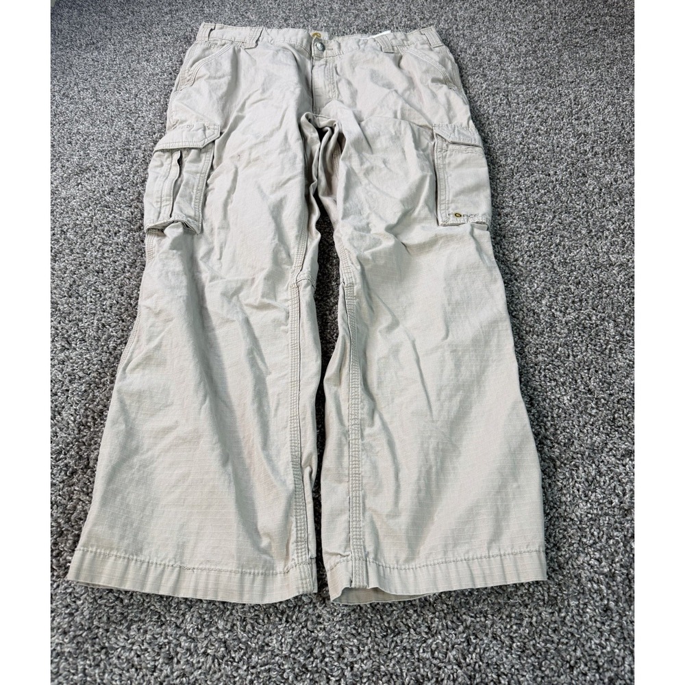 Carhartt Force Tappen Cargo Pants Men's Size 38X30 Beige Workwear